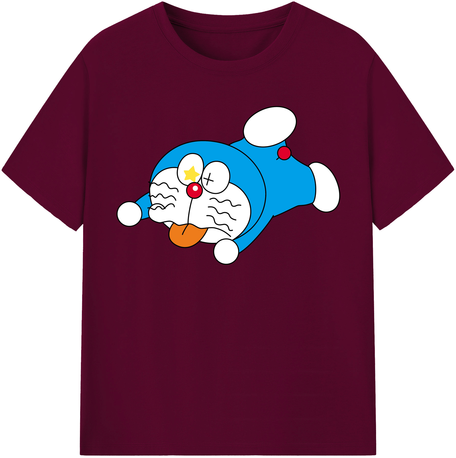 （画像用） ドラえもん Doraemon レディースカジュアルプリントTシャツ（綿100％）